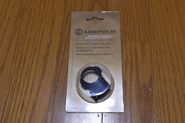 LEUPOLD RETRACTABLE BALLISTIC CHART