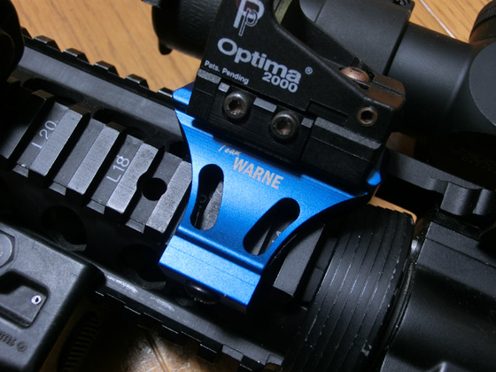 WARNE 45°Side Mount Blue