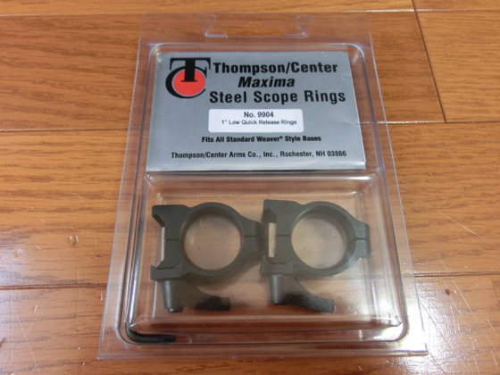 Thompson/Center Maxima Quick Release Rings 1inch