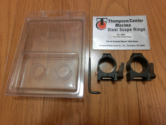 Thompson/Center Maxima Quick Release Rings 1inch